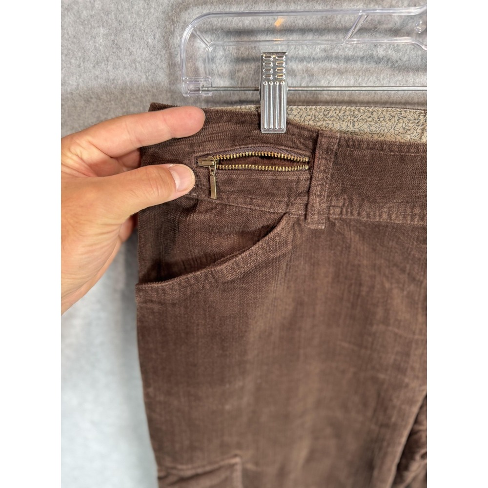 Woolrich Pants Womens 10 Brown Corduroy Cargo Pockets Outdoor Casual‎ Workwear - Picture 10 of 13